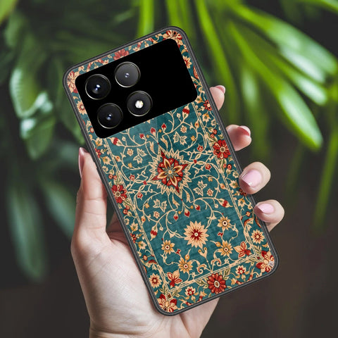 Xiaomi Poco F6 Pro Cover - ONation Persian Rugs Series 2 - HQ Ultra Shine Premium Infinity Glass Soft Silicon Borders Case