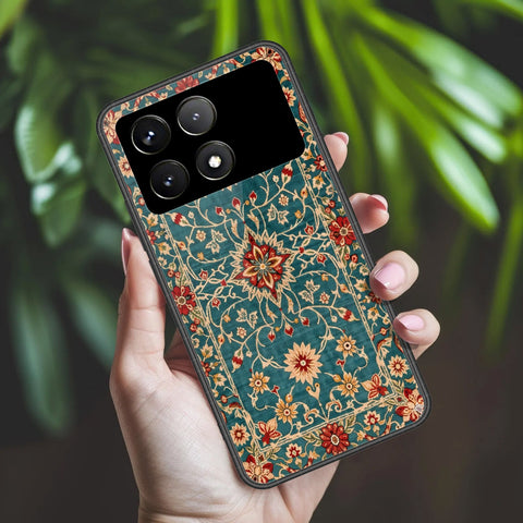 Xiaomi Poco X6 Pro Cover - ONation Persian Rugs Series 2 - HQ Ultra Shine Premium Infinity Glass Soft Silicon Borders Case