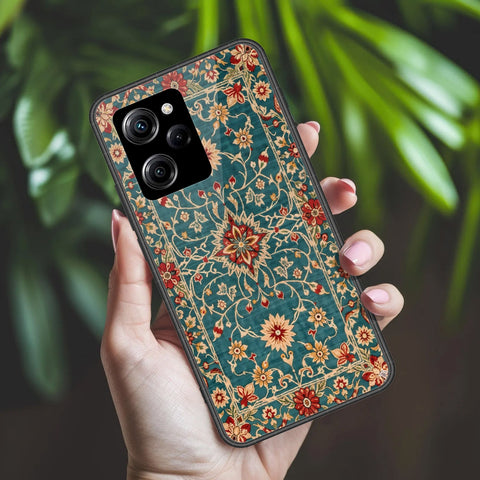Xiaomi Poco X5 Pro Cover - ONation Persian Rugs Series 2 - HQ Ultra Shine Premium Infinity Glass Soft Silicon Borders Case