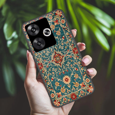 Xiaomi Poco F6 Cover - ONation Persian Rugs Series 2 - HQ Ultra Shine Premium Infinity Glass Soft Silicon Borders Case