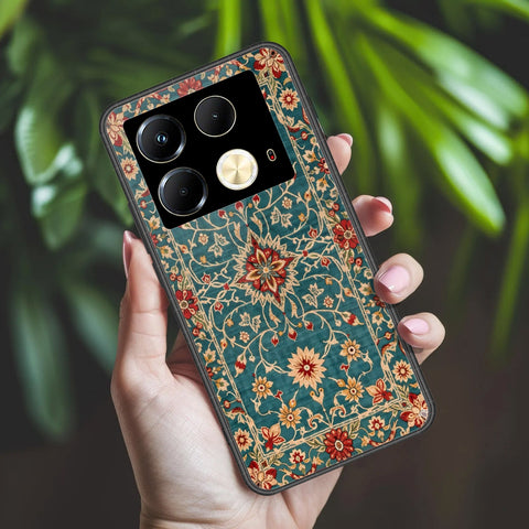 Infinix Note 40 Cover - ONation Persian Rugs Series 2 - HQ Ultra Shine Premium Infinity Glass Soft Silicon Borders Case