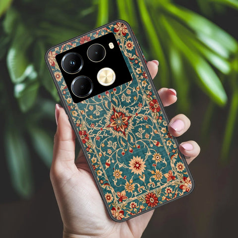 Infinix Note 40 Pro Cover - ONation Persian Rugs Series 2 - HQ Ultra Shine Premium Infinity Glass Soft Silicon Borders Case