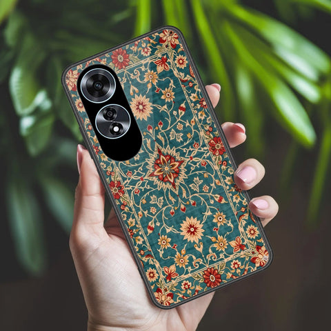 Oppo A60 Cover - ONation Persian Rugs Series 2 - HQ Ultra Shine Premium Infinity Glass Soft Silicon Borders Case