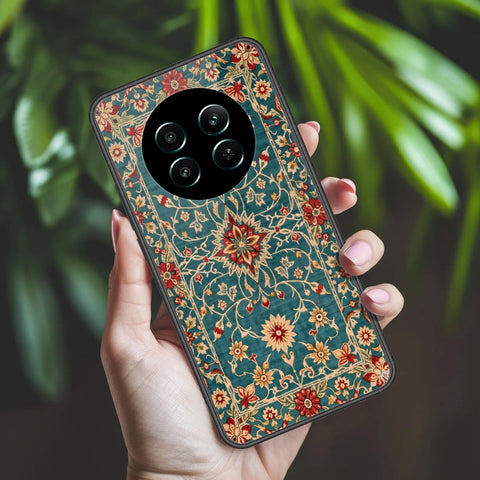 Realme 12 Plus Cover - ONation Persian Rugs Series 2 - HQ Ultra Shine Premium Infinity Glass Soft Silicon Borders Case