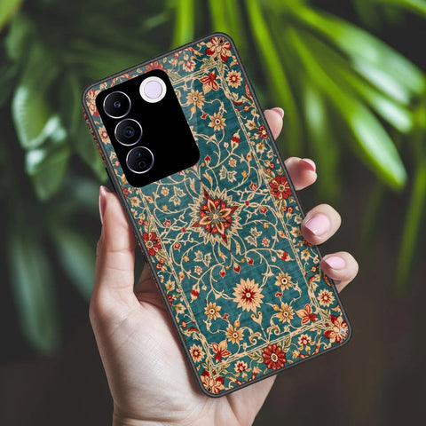 Vivo S16e Cover - ONation Persian Rugs Series 2 - HQ Ultra Shine Premium Infinity Glass Soft Silicon Borders Case