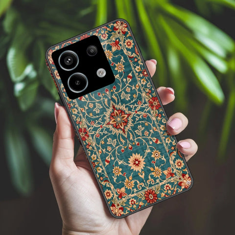 Xiaomi Redmi Note 13 Pro 4G Cover - ONation Persian Rugs Series 2 - HQ Ultra Shine Premium Infinity Glass Soft Silicon Borders Case