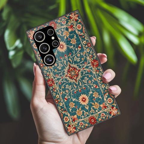 Samsung Galaxy S25 Ultra Cover - Onation Persian Rugs Series 2 - HQ Ultra Shine Premium Infinity Glass Soft Silicon Borders Case