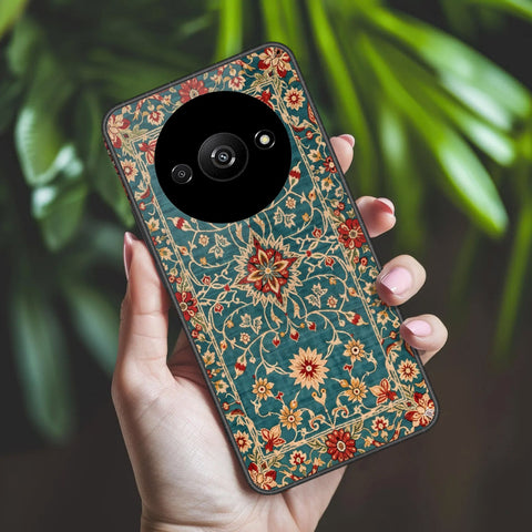 Xiaomi Redmi A3 Cover - ONation Persian Rugs Series 2 - HQ Ultra Shine Premium Infinity Glass Soft Silicon Borders Case