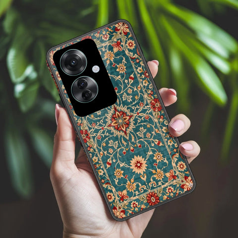 Oppo Reno 11F 5G Cover - ONation Persian Rugs Series 2 - HQ Ultra Shine Premium Infinity Glass Soft Silicon Borders Case