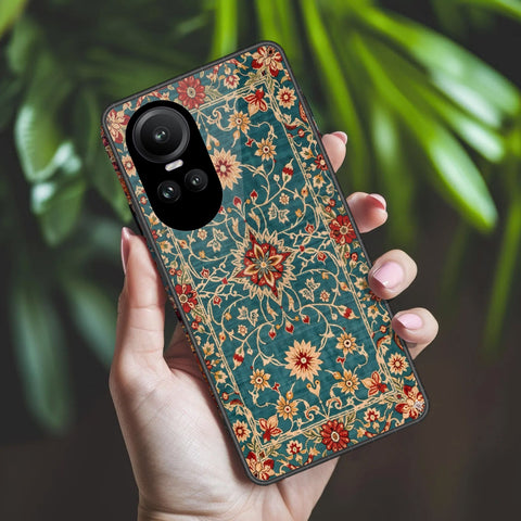 Oppo Reno 10 Pro Cover - ONation Persian Rugs Series 2 - HQ Ultra Shine Premium Infinity Glass Soft Silicon Borders Case
