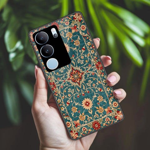 Vivo S17 Cover - ONation Persian Rugs Series 2 - HQ Ultra Shine Premium Infinity Glass Soft Silicon Borders Case