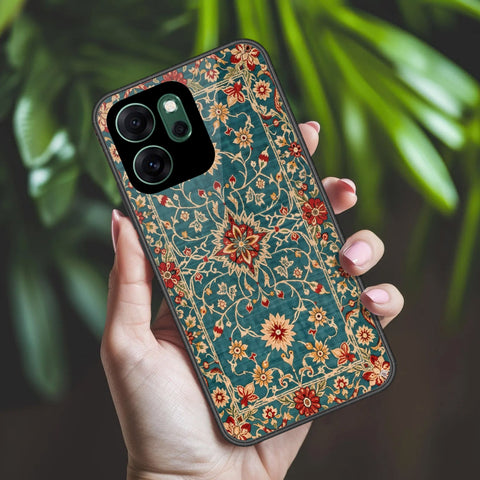 Oppo Reno 14F Cover - ONation Persian Rugs Series 2 - HQ Ultra Shine Premium Infinity Glass Soft Silicon Borders Case