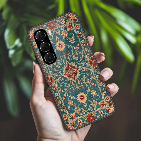 Infinix Hot 60i 4G Cover - ONation Persian Rugs Series 2 - HQ Ultra Shine Premium Infinity Glass Soft Silicon Borders Case