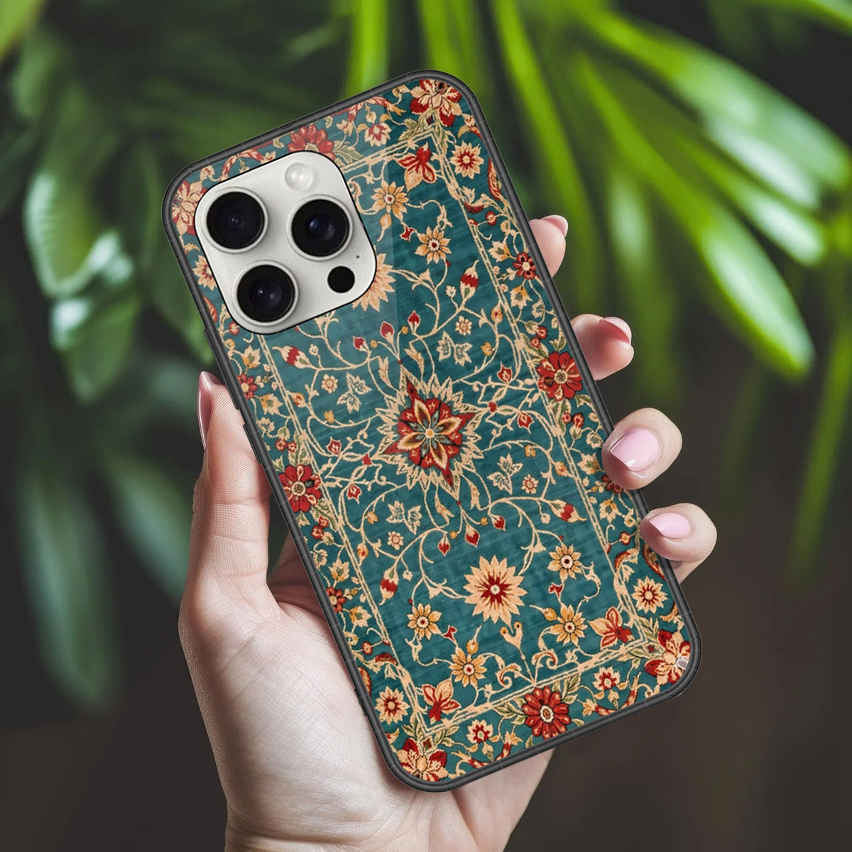 iPhone 16 Pro Max - ONation Persian Rugs Series 2 - HQ Ultra Shine Premium Infinity Glass Soft Silicon Borders Case (Fast Delivery)