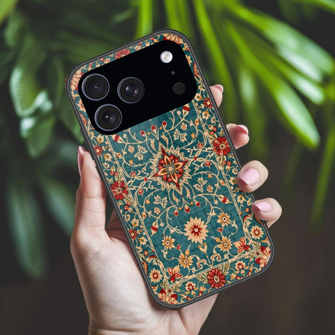 iPhone 17 Pro Max - ONation Persian Rugs Series 2 - HQ Ultra Shine Premium Infinity Glass Soft Silicon Borders Case