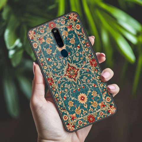 Oppo R19 Cover - ONation Persian Rugs Series 2 - HQ Ultra Shine Premium Infinity Glass Soft Silicon Borders Case