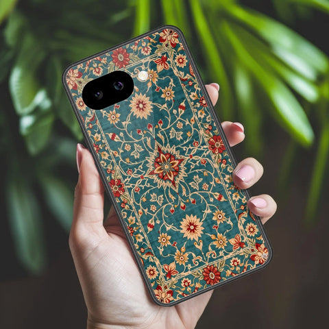Google Pixel 9a Cover - ONation Persian Rugs Series 2 - HQ Ultra Shine Premium Infinity Glass Soft Silicon Borders Case