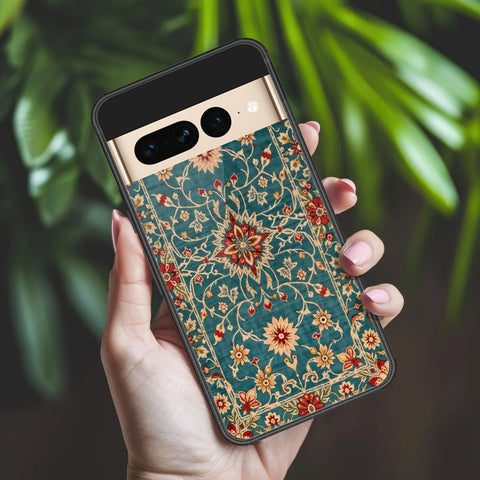 Google Pixel 7 Pro Cover - ONation Persian Rugs Series 2 - HQ Ultra Shine Premium Infinity Glass Soft Silicon Borders Case