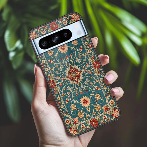 Google Pixel 8 Pro Cover - ONation Persian Rugs Series 2 - HQ Ultra Shine Premium Infinity Glass Soft Silicon Borders Case