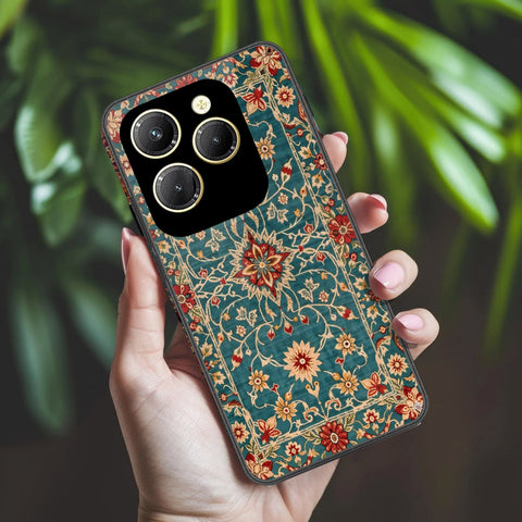 Infinix Hot 40 Pro Cover - ONation Persian Rugs Series 2 - HQ Ultra Shine Premium Infinity Glass Soft Silicon Borders Case