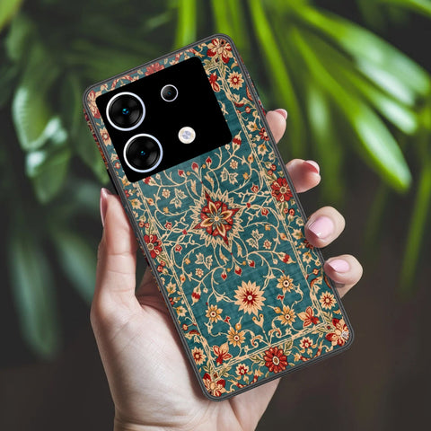 Infinix Zero 30 5G Cover - ONation Persian Rugs Series 2 - HQ Ultra Shine Premium Infinity Glass Soft Silicon Borders Case