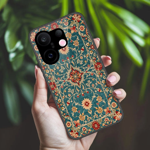 Vivo X200 FE Cover - ONation Persian Rugs Series 2 - HQ Ultra Shine Premium Infinity Glass Soft Silicon Borders Case