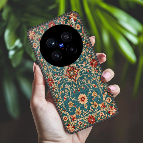 Vivo V7 Plus Cover - ONation Persian Rugs Series 2 - HQ Ultra Shine Premium Infinity Glass Soft Silicon Borders Case