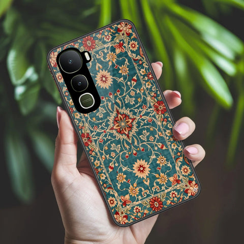 Vivo Y400 Cover - ONation Persian Rugs Series 2 - HQ Ultra Shine Premium Infinity Glass Soft Silicon Borders Case