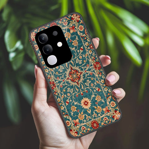 Vivo Y300t Cover - ONation Persian Rugs Series 2 - HQ Ultra Shine Premium Infinity Glass Soft Silicon Borders Case