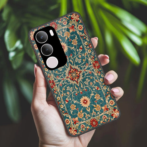 Vivo Y29 5G Cover - ONation Persian Rugs Series 2 - HQ Ultra Shine Premium Infinity Glass Soft Silicon Borders Case
