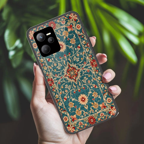 Realme Narzo 50A Prime Cover - ONation Persian Rugs Series 2 - HQ Ultra Shine Premium Infinity Glass Soft Silicon Borders Case