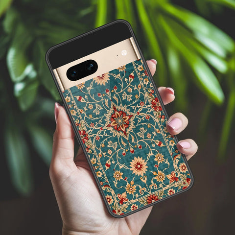 Google Pixel 7 Cover - ONation Persian Rugs Series 2 - HQ Ultra Shine Premium Infinity Glass Soft Silicon Borders Case