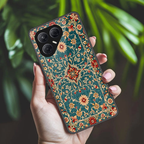 Tecno Pova 7 4G Cover - ONation Persian Rugs Series 2 - HQ Ultra Shine Premium Infinity Glass Soft Silicon Borders Case