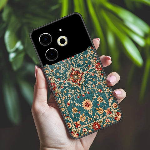 Tecno Pova 6 Cover - ONation Persian Rugs Series 2 - HQ Ultra Shine Premium Infinity Glass Soft Silicon Borders Case