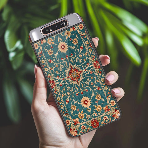 Samsung Galaxy A80 Cover - ONation Persian Rugs Series 2 - HQ Ultra Shine Premium Infinity Glass Soft Silicon Borders Case