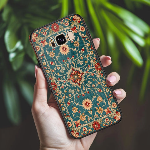Samsung Galaxy S8 Plus Cover - ONation Persian Rugs Series 2 - HQ Ultra Shine Premium Infinity Glass Soft Silicon Borders Case