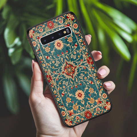 Samsung Galaxy S10 Cover - ONation Persian Rugs Series 2 - HQ Ultra Shine Premium Infinity Glass Soft Silicon Borders Case