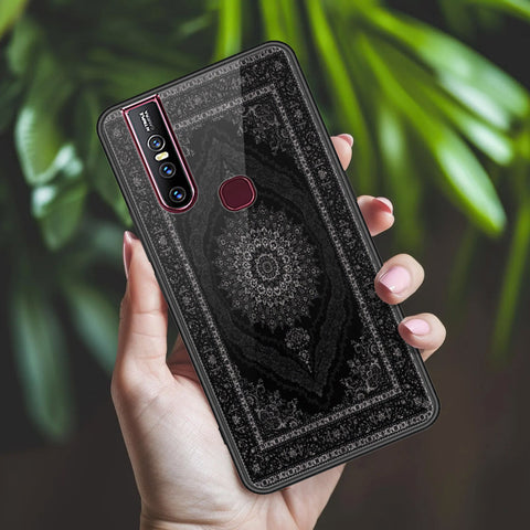 Vivo V15 Cover - ONation Persian Rugs Series 2 - HQ Ultra Shine Premium Infinity Glass Soft Silicon Borders Case