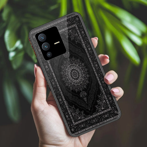 Vivo V23 5G Cover - ONation Persian Rugs Series 2 - HQ Ultra Shine Premium Infinity Glass Soft Silicon Borders Case