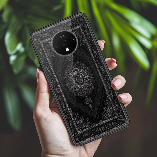 OnePlus 7T Cover - ONation Persian Rugs Series 2 - HQ Ultra Shine Premium Infinity Glass Soft Silicon Borders Case (Fast Delivery)