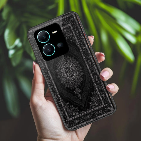 Vivo V25 5G Cover - ONation Persian Rugs Series 2 - HQ Ultra Shine Premium Infinity Glass Soft Silicon Borders Case