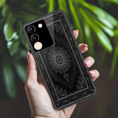 Vivo V29e Cover - ONation Persian Rugs Series 2 - HQ Ultra Shine Premium Infinity Glass Soft Silicon Borders Case