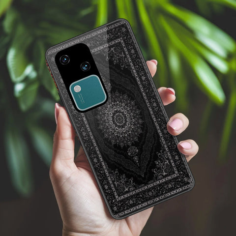 Vivo V30 Cover - ONation Persian Rugs Series 2 - HQ Ultra Shine Premium Infinity Glass Soft Silicon Borders Case