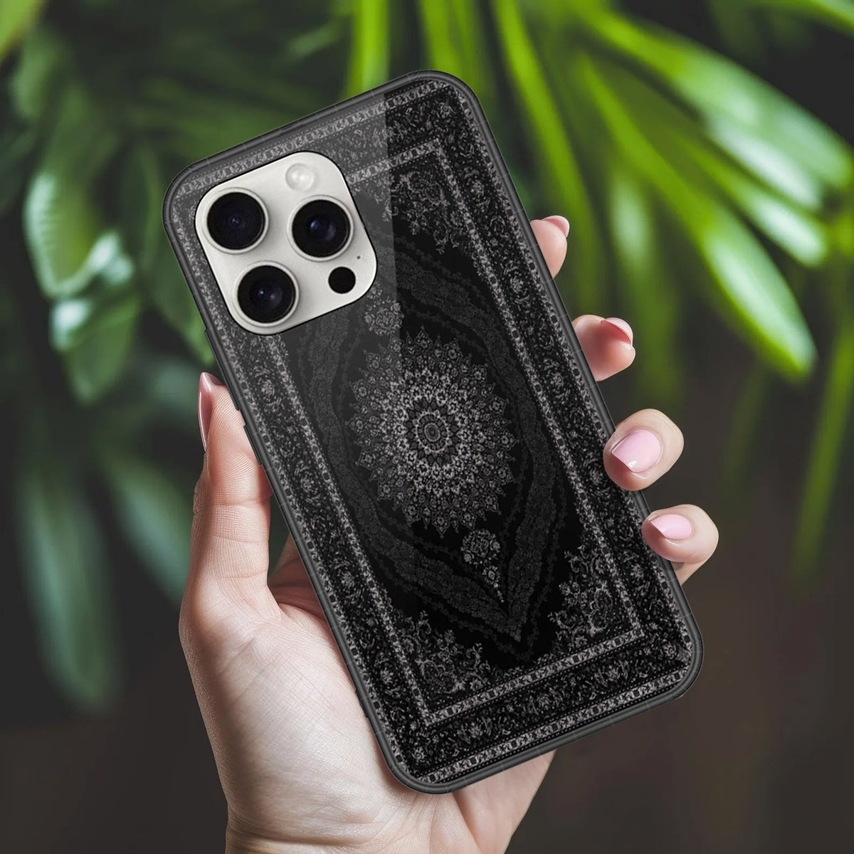 iPhone 16 Pro Max - ONation Persian Rugs Series 2 - HQ Ultra Shine Premium Infinity Glass Soft Silicon Borders Case (Fast Delivery)