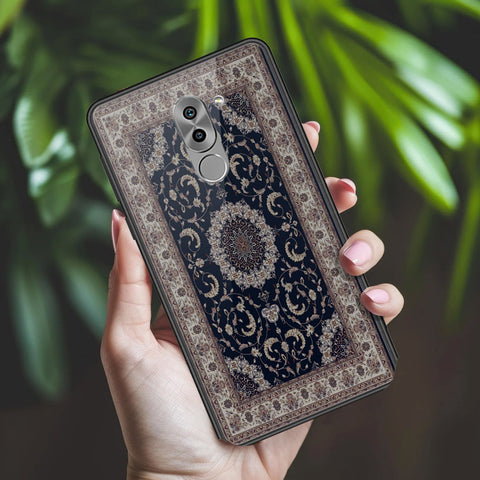 Huawei Honor 6X Cover - ONation Persian Rugs Series 2 - HQ Ultra Shine Premium Infinity Glass Soft Silicon Borders Case