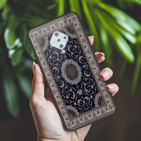Vivo Y51 (2020 September) Cover - ONation Persian Rugs Series 2 - HQ Ultra Shine Premium Infinity Glass Soft Silicon Borders Case
