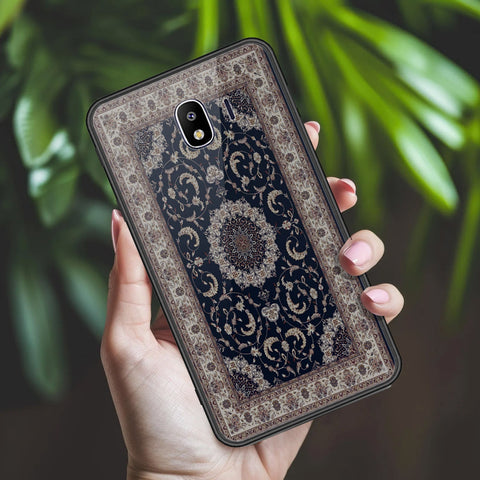 Samsung Galaxy J4 2018 Cover - ONation Persian Rugs Series 2 - HQ Ultra Shine Premium Infinity Glass Soft Silicon Borders Case