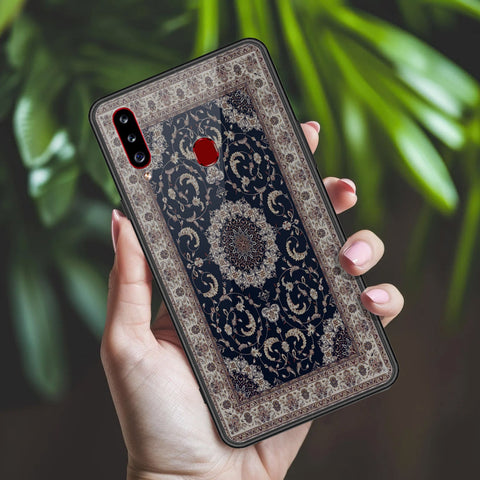 Samsung Galaxy A20s Cover - ONation Persian Rugs Series 2 - HQ Ultra Shine Premium Infinity Glass Soft Silicon Borders Case