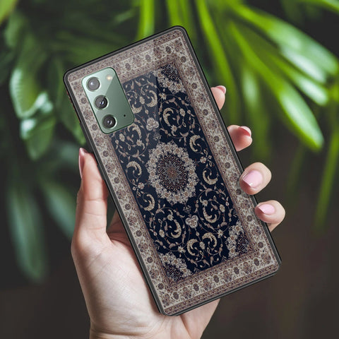 Samsung Galaxy Note 20 Cover - ONation Persian Rugs Series 2 - HQ Ultra Shine Premium Infinity Glass Soft Silicon Borders Case