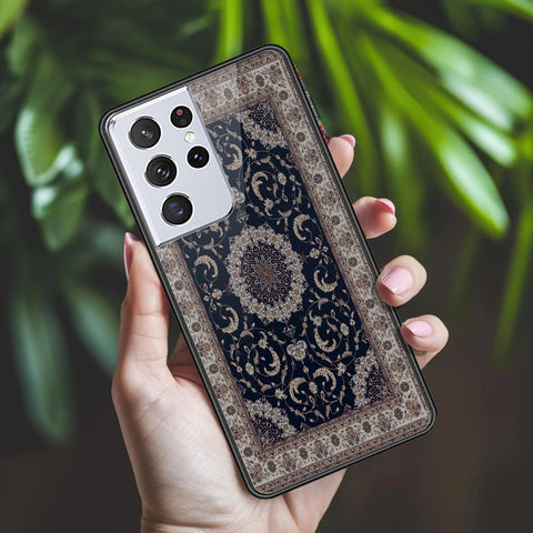 Samsung Galaxy S21 Ultra 5G Cover - ONation Persian Rugs Series 2 - HQ Ultra Shine Premium Infinity Glass Soft Silicon Borders Case